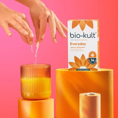 Bio-Kult Darmgesundheit Probiotikum – 14 Bakterienstämme, Probiotika für Frauen & Männer, Immununterstützung, Verdauungsgesundheit, haltbar, nicht-GVO & glutenfrei, Kapseln, 30 Stück (1er-Pack)
