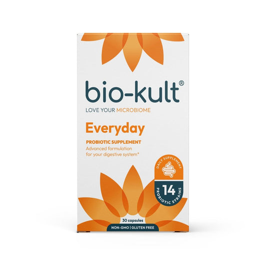 Bio-Kult Darmgesundheit Probiotikum – 14 Bakterienstämme, Probiotika für Frauen & Männer, Immununterstützung, Verdauungsgesundheit, haltbar, nicht-GVO & glutenfrei, Kapseln, 30 Stück (1er-Pack)