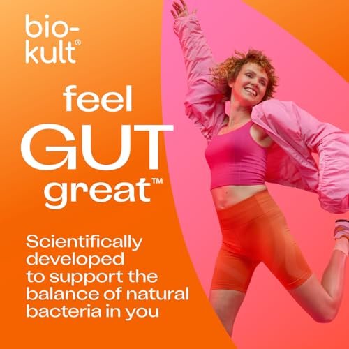 Bio-Kult Darmgesundheit Probiotikum – 14 Bakterienstämme, Probiotika für Frauen & Männer, Immununterstützung, Verdauungsgesundheit, haltbar, nicht-GVO & glutenfrei, Kapseln, 30 Stück (1er-Pack)