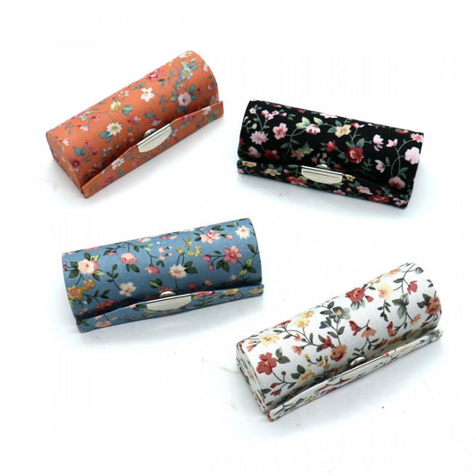 SenseYo 4er-Set Damen-Lippenstiftetui mit Spiegel, Kosmetik-Aufbewahrungsset Make-up-Reiseetui-Organizer für die Handtasche