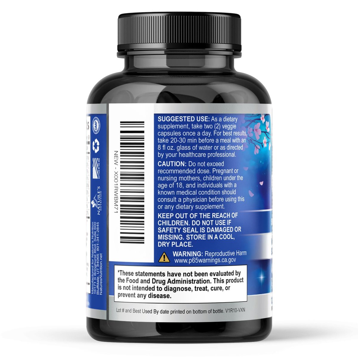 Stress-Unterstützung Supplement - Extra starkes Ashwagandha, GABA, Magnesium, L-Theanin für Entspannung - Unterstützt Stimmung & Fokus - Natürlich ruhig, entspannen & loslassen - Lindert Anspannung & Nervosität - 120 Kapseln