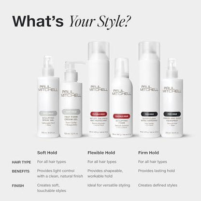 Paul Mitchell Worked Up Haarspray – Statische Kontrolle, Memory + Flexibler Halt, Für alle Haartypen, 267 g