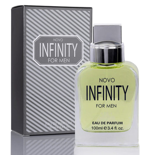 NovoGlow Novo Infinity for Men – 100 ml Eau de Parfum Spray – Erfrischende Zitrus- und Blütendüfte für den ganzen Tag – Ideales Geschenk
