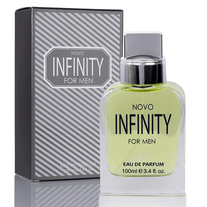 NovoGlow Novo Infinity for Men – 100 ml Eau de Parfum Spray – Erfrischende Zitrus- und Blütendüfte für den ganzen Tag – Ideales Geschenk