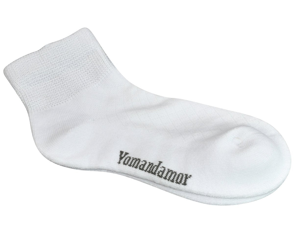 Yomandamor 5 Paar Damen Baumwoll-Knöchel Socken, atmungsaktive Mesh-Diabetikersocken mit nahtloser Zehe, Größe L (9-11)