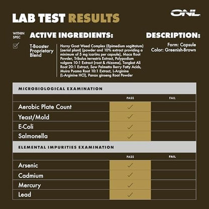 ONL Major Load Testosteron-Booster für Männer – Samenvolumen-Booster – Libido-Booster mit Horny Goat Weed, Maca Root, Tongkat Ali – Energie, Ausdauer & Kraft – 60 Kapseln, Nicht-GVO, Hergestellt in den USA