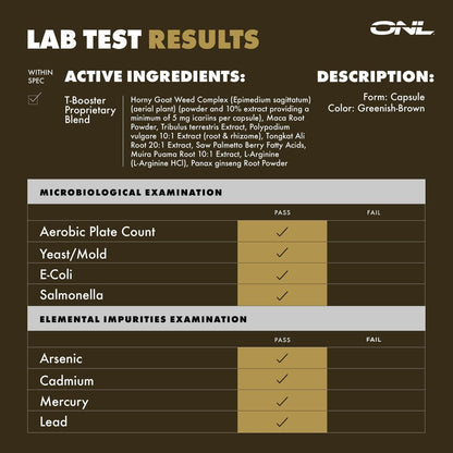 ONL Major Load Testosteron-Booster für Männer – Samenvolumen-Booster – Libido-Booster mit Horny Goat Weed, Maca Root, Tongkat Ali – Energie, Ausdauer & Kraft – 60 Kapseln, Nicht-GVO, Hergestellt in den USA