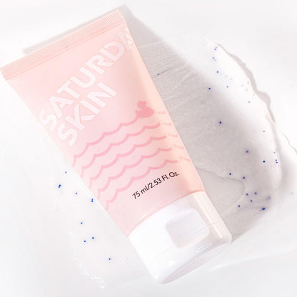 Saturday Skin Rub-A-Dub Reinigungs-Peeling-Gel – Sanftes Enzym-Peeling für das Gesicht, abgestorbene Hautzellen entfernen, koreanische Hautpflege (75 ml)