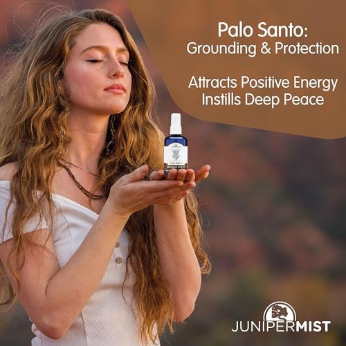 Palo Santo & Salbei Räucherspray (114 ml) – Palo Santo ätherisches Öl Spray zur Reinigung negativer Energie, spirituelles Raumspray, rauchfreies Räucherspray, Aura-Reinigung & Schutz