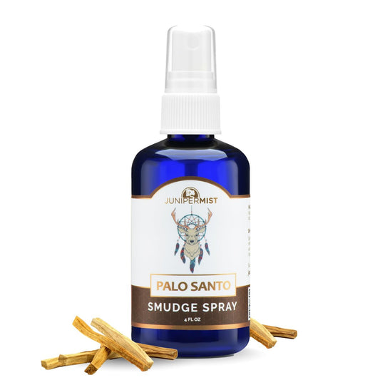 Palo Santo & Salbei Räucherspray (114 ml) – Palo Santo ätherisches Öl Spray zur Reinigung negativer Energie, spirituelles Raumspray, rauchfreies Räucherspray, Aura-Reinigung & Schutz