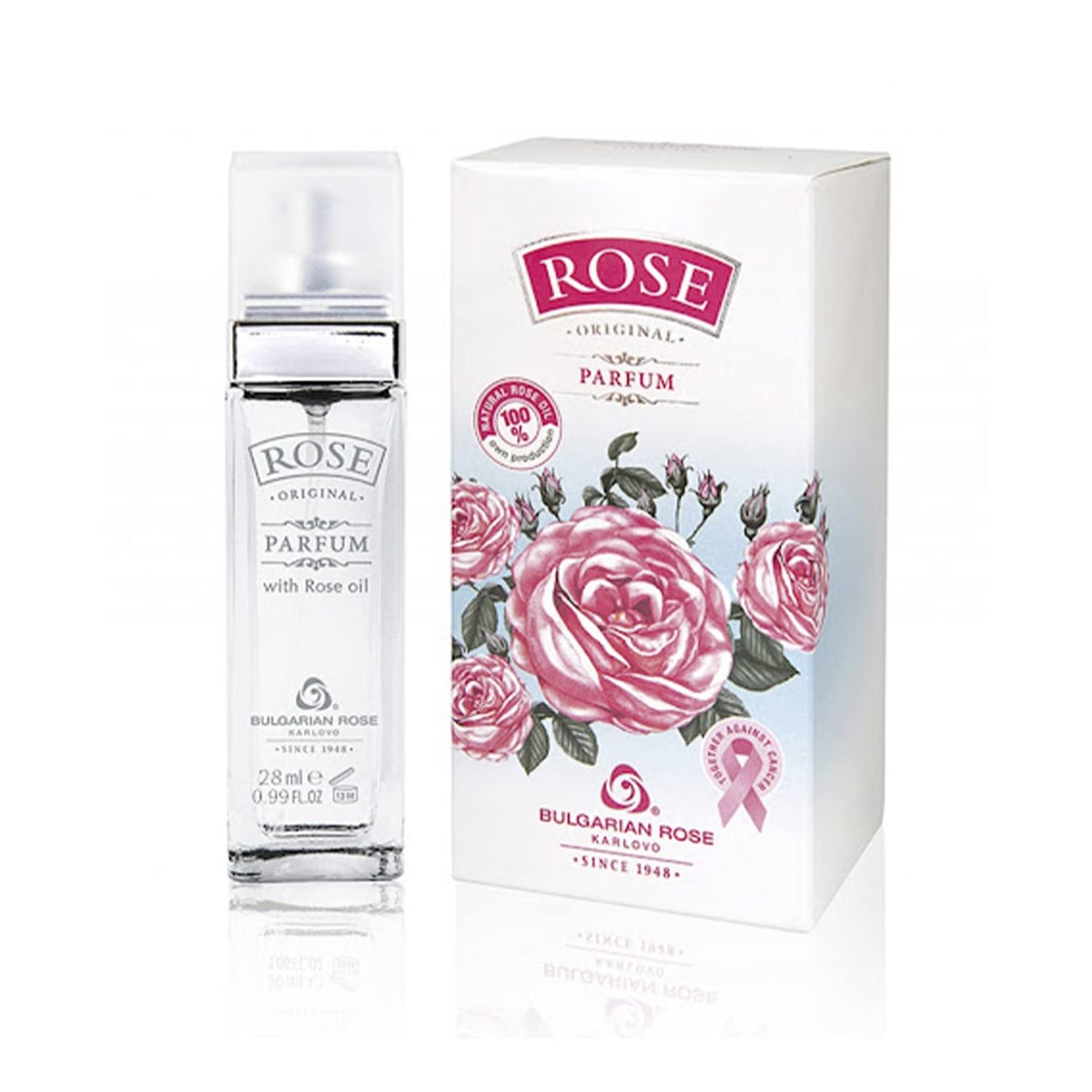 Original Bulgarian Rose Parfum – Natürliches Rosenparfüm, langanhaltend, parabenfrei, Unisex – 28 ml