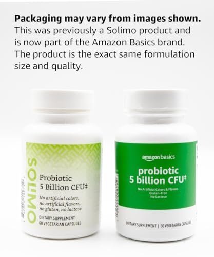 Probiotikum 5 Milliarden KBE, 60 Kapseln – Ohne künstliche Farb- und Aromastoffe, glutenfrei
