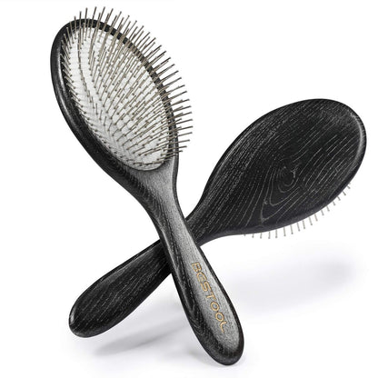 BESTOOL Haarbürste, Paddle Entwirrbürste mit Metallborsten für Frauen/Männer/Kinder, Entwirren & Massieren, Antistatisch, Ideal für alle Haartypen nass & trocken