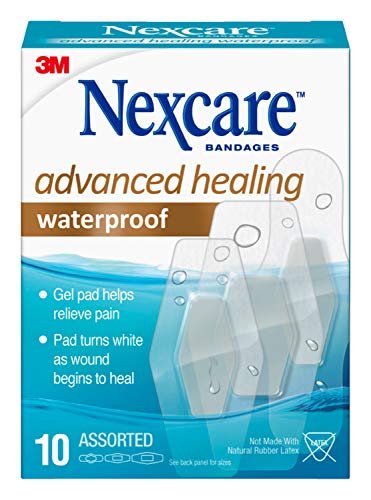 Nexcare Advanced Healing Waterproof Pflaster, verschiedene Größen, 10 Stück