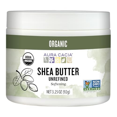 Aura Cacia Bio-Sheabutter | Unraffiniert | Körperpflege | 92 g