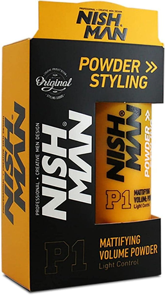 Nishman Haarstyling-Puderwachs Serie (20 g, P1) – Volumenpuder für feines Haar