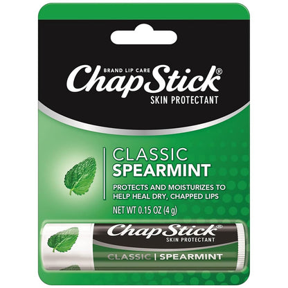 ChapStick Classic Spearmint Lippenbalsam – Feuchtigkeitsspendender Pflegestift für geschmeidige Lippen, 0,15 Oz