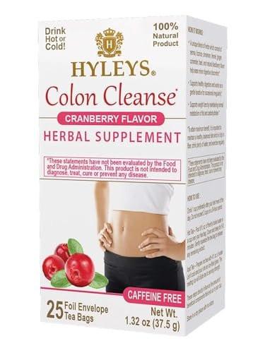 Hyleys Colon Cleanse Tee mit Cranberry-Geschmack – 25 Teebeutel (1 Packung)