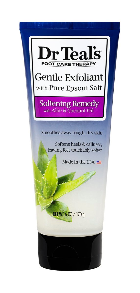 Dr. Teal's Sanftes Peeling-Fußpeeling mit Bittersalz, 177 ml (6 Unzen)
