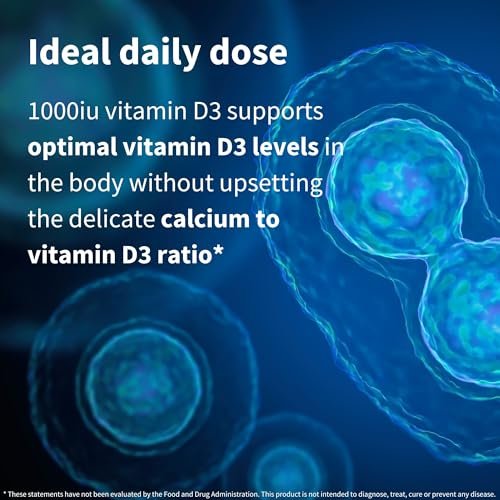 Igennus Natural Vegan Vitamin D3 1000IU – 365 Tabletten, 1-Jahresvorrat, 100% pflanzlich aus Algen, Clean Label, Nicht-GMO, für Immunsystem, Knochen & Zähne