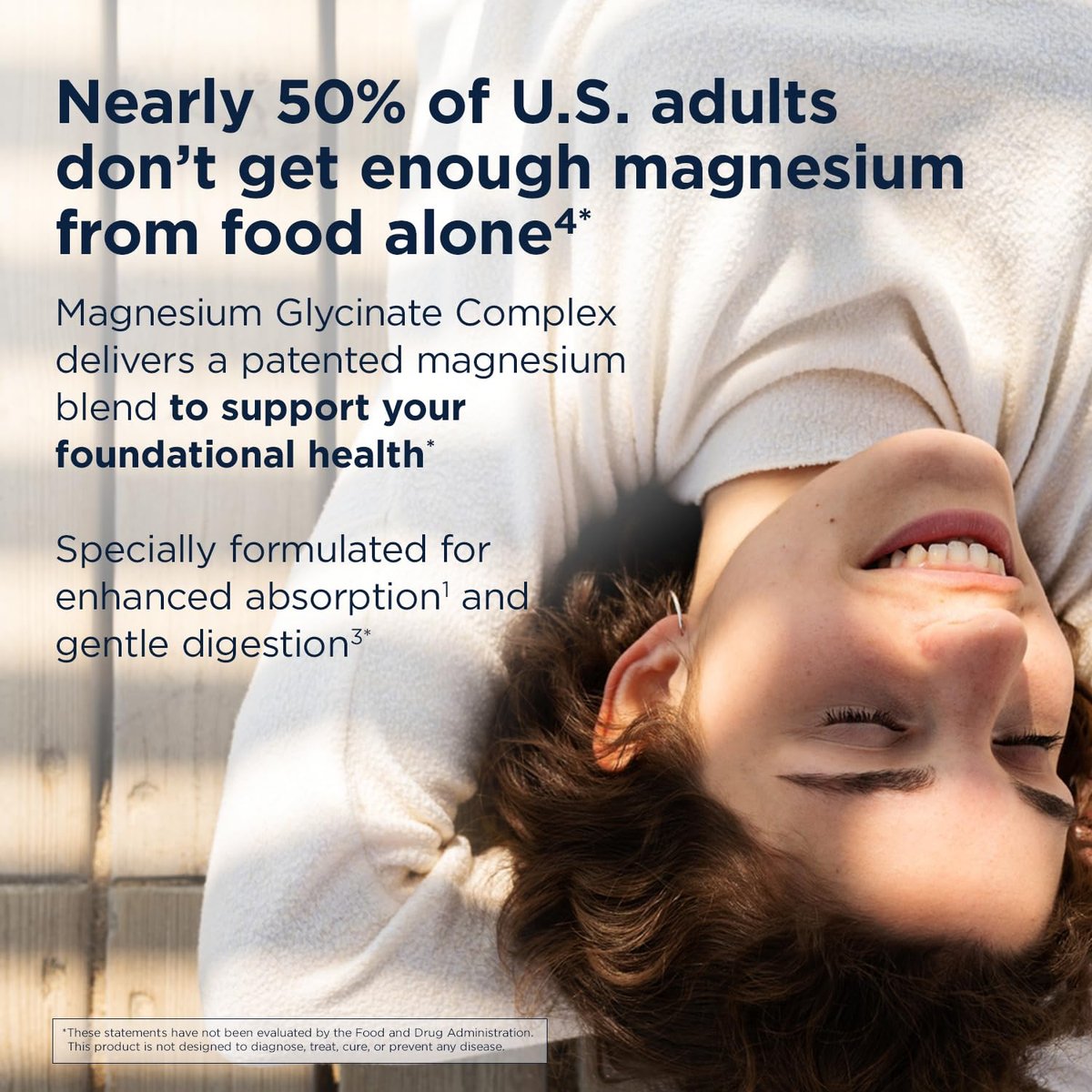 Designs for Health Magnesium Glycinat Komplex – Hochabsorbierender, patentierter Magnesiumkomplex – Fördert ruhigen Schlaf, Energie, Knochen- und Herzgesundheit sowie Immununterstützung – Vegan, glutenfrei (60 Kapseln)