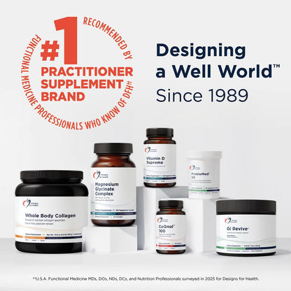 Designs for Health Magnesium Glycinat Komplex – Hochabsorbierender, patentierter Magnesiumkomplex – Fördert ruhigen Schlaf, Energie, Knochen- und Herzgesundheit sowie Immununterstützung – Vegan, glutenfrei (60 Kapseln)