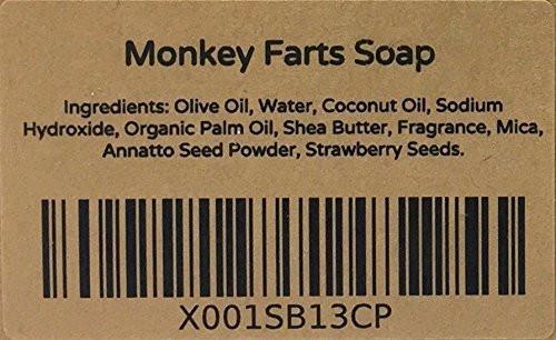 Monkey Farts Seife – Banane, Beere, Bubblegum – 2er-Pack – Naturseife, vegan, handgemacht