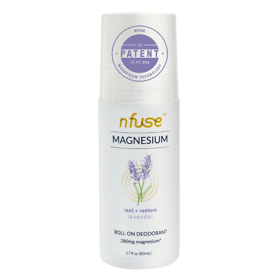 nfuse Magnesium Roll-On Deodorant – natürlich, aluminiumfrei, mit Lavendel (Relax and Restore)