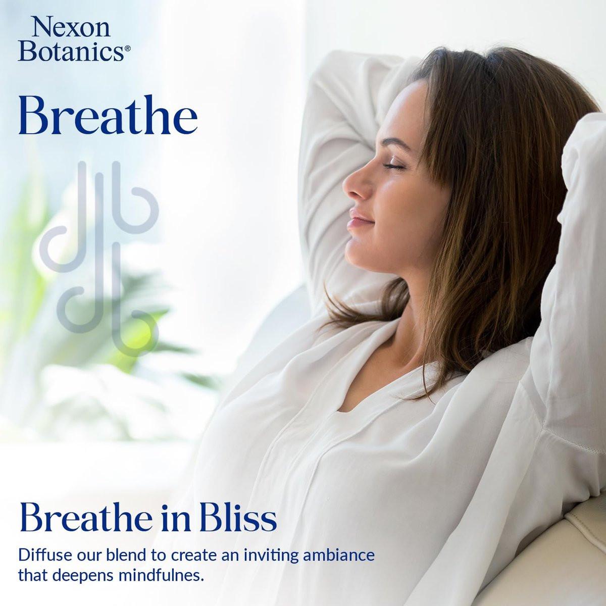 Nexon Botanics Breathe Essential Oil Blend 30 ml – Atemwegsfreiheit mit Menthol Ölen – für Diffuser, Aromatherapie und Luftbefeuchter