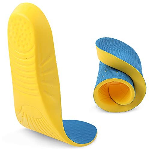Basmile Einlegesohlen, Orthopädische Schuheinlagen mit Memory-Schaum, Stoßdämpfung und Polsterung für Damen und Herren (M)