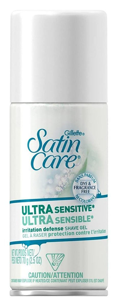 Gillette Satin Care Ultra Sensitive Irritation Defense Rasiergel, 2,5 oz