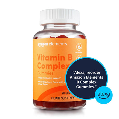 B-Komplex Gummis – Unterstützt Immunsystem & normalen Energiestoffwechsel, 70 Stück, 70-Tage-Vorrat, Vegan, Erwachsene, Non-GMO