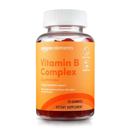 B-Komplex Gummis – Unterstützt Immunsystem & normalen Energiestoffwechsel, 70 Stück, 70-Tage-Vorrat, Vegan, Erwachsene, Non-GMO