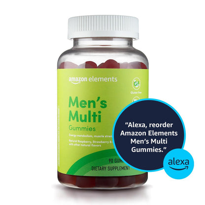 Herren Bio-Multivitamin Gummis, 90 Stück (3 Gummis pro Portion), Vegetarisch, Glutenfrei, Bio-zertifiziert
