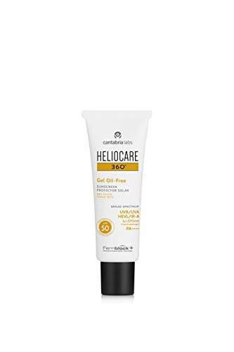 Heliocare 360 Ölfreies Gel SPF50 50ml – Täglicher Sonnenschutz für das Gesicht mit Anti-Aging-Effekt