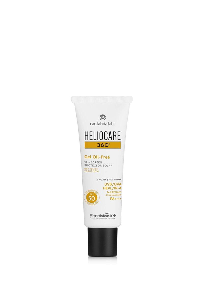 Heliocare 360 Ölfreies Gel SPF50 50ml – Täglicher Sonnenschutz für das Gesicht mit Anti-Aging-Effekt