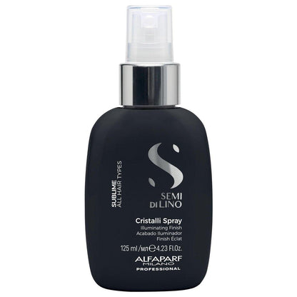 ALFAPARF MILANO Semi di Lino Sublime Cristalli Smoothing Finishing Spray – Leichtes Haaröl-Serum für Glanz und Schutz (125 ml)