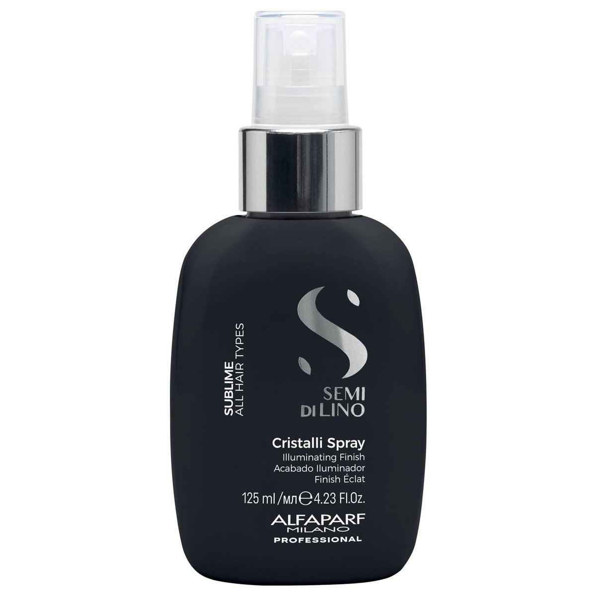 ALFAPARF MILANO Semi di Lino Sublime Cristalli Smoothing Finishing Spray – Leichtes Haaröl-Serum für Glanz und Schutz (125 ml)