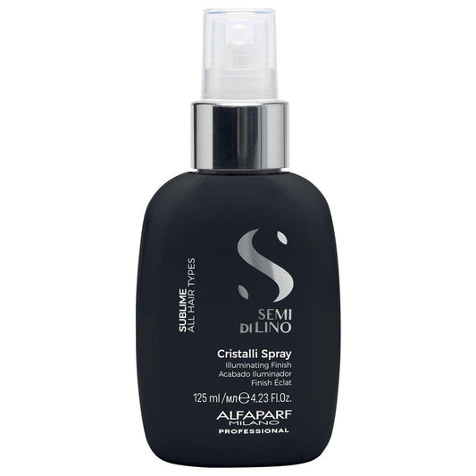 ALFAPARF MILANO Semi di Lino Sublime Cristalli Smoothing Finishing Spray – Leichtes Haaröl-Serum für Glanz und Schutz (125 ml)