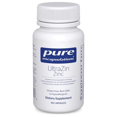 Pure Encapsulations UltraZin Zink | Hoch bioverfügbares Mineral zur Unterstützung von Stoffwechsel und Immunsystem* | 90 Kapseln