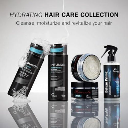 TRUSS Infusion Haar Shampoo - Reinigendes Shampoo für trockenes Haar, Reparatur, Feuchtigkeit und Schutz - 100% vegan, farbschonend mit Anti-Aging-Vorteilen (300 ml)