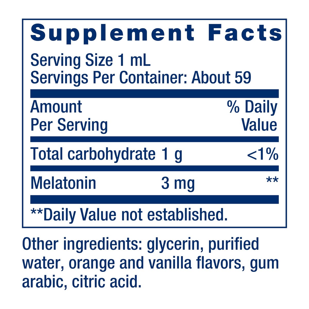 Life Extension Fast-Acting Liquid Melatonin 3 mg – Zitrus-Vanille-Geschmack – Unterstützt gesunden Schlaf und zirkadiane Rhythmen – Glutenfrei, Nicht-GMO – 60 ml