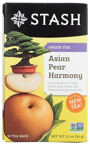 Stash Asian Pear Harmony Grüner Tee – 18 Beutel, mild-fruchtig