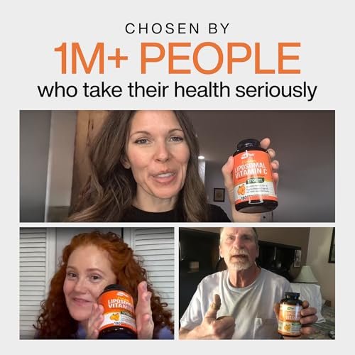 NutriFlair Liposomales Vitamin C 1700mg, 180 Kapseln – Hochdosiert, Fettlöslich, Hohe Bioverfügbarkeit, Immunsystem-Unterstützung & Kollagen-Booster, Non-GMO, Vegan