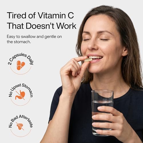 NutriFlair Liposomales Vitamin C 1700mg, 180 Kapseln – Hochdosiert, Fettlöslich, Hohe Bioverfügbarkeit, Immunsystem-Unterstützung & Kollagen-Booster, Non-GMO, Vegan