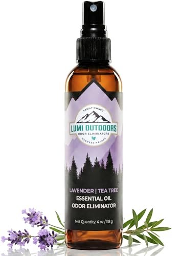 Lumi Outdoors Natürlicher Schuh-Deo-Spray & Geruchsentferner - Lavendel Teebaumöl Ätherisches Öl Geruchsfresser