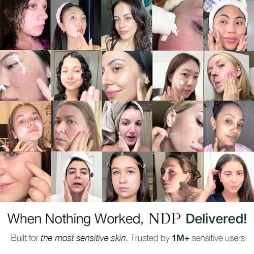 NATURAL DERMA PROJECT NDP Cica Cream - Gel-Gesichtsfeuchtigkeitscreme gegen Sonnenbrand, leichte koreanische Feuchtigkeitscreme für empfindliche Haut, Centella Asiatica, feuchtigkeitsspendend, beruhigend, lindernd (1,7 Fl Oz / 50 ml)