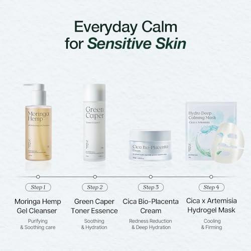 NATURAL DERMA PROJECT NDP Cica Cream - Gel-Gesichtsfeuchtigkeitscreme gegen Sonnenbrand, leichte koreanische Feuchtigkeitscreme für empfindliche Haut, Centella Asiatica, feuchtigkeitsspendend, beruhigend, lindernd (1,7 Fl Oz / 50 ml)