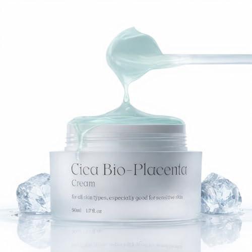 NATURAL DERMA PROJECT NDP Cica Cream - Gel-Gesichtsfeuchtigkeitscreme gegen Sonnenbrand, leichte koreanische Feuchtigkeitscreme für empfindliche Haut, Centella Asiatica, feuchtigkeitsspendend, beruhigend, lindernd (1,7 Fl Oz / 50 ml)