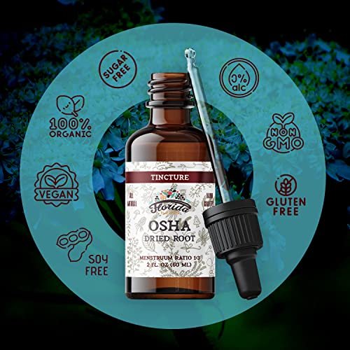 OSHA Wurzelextrakt zur Unterstützung der Atemwege, Bio OSHA Tinktur, natürliche Lungenreinigung, 60 ml